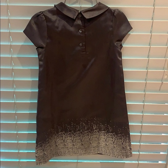 Janie and Jack girls size 4 metallic grey dress - Picture 14 of 15